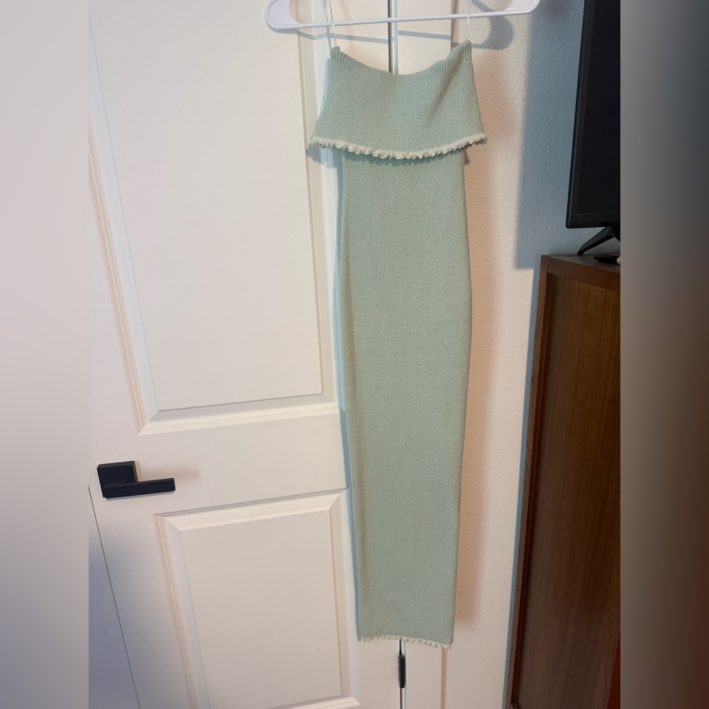 Mint Green Strapless Dress